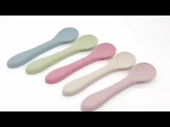 JOURJOY Silicone shorter Spoon Cutlery Handle for Baby Infant Feeding With Size Is 14.4x3.7x2.5 Cm And Weight Is 25 Gram