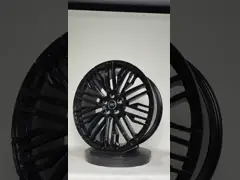 оправа колеса 20 x 11 военного транспортного средства выковала сплав колеса тележки бронированного транспортного средства 2 частей для армии video