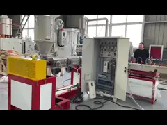 HSJ-65/28 ПВХ-экструдер с плетённым шлангом с тепловой печью и катушкой шланга для легкой эксплуатации video