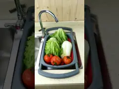 Collapsible Colander And Strainer Silicone Strainer Colanders & Food Strainers For Vegetable And Fruit Kitchen Essential