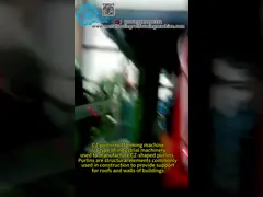 45# Steel C Purlin Forming Machine 7.5KW Powered