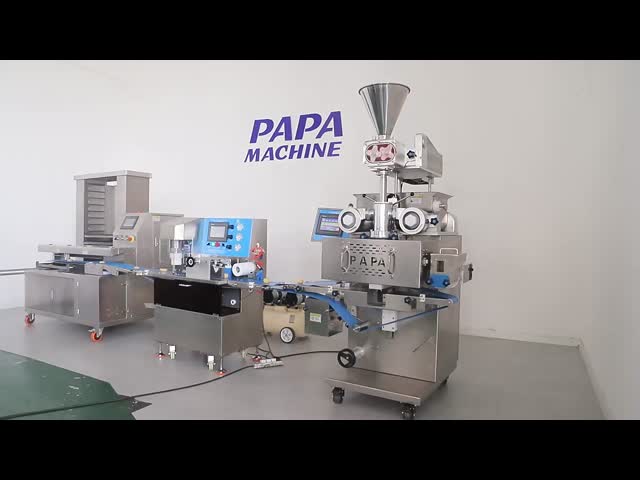 P188 Gear Pump Type Automatic Double Fillings Encrusting Machine For Sales video