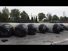 Диаметр 0,5 - 3,0 М морские резиновые подушки безопасности с наружным слоем из натуральной резины video