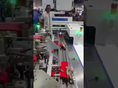 Диагональ машины для прикрепления этикеток коробки автоматического двойного рукава плоская с обнаружением принтера video