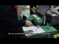 Точные части из алюминия с ЧПУ для обработки поверхности для применения с низкой гибкостью video