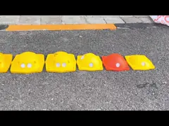 ABS отражающий ЖЕЛТИЙ пластиковый дорожный штурвал 65 см Большой размер кошачий глаз Маркеры дорожного полотна video