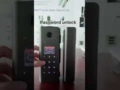 Стеклянный цифровой пароль дверной замок Карта Алюминиевая сплав умный дверной замок video