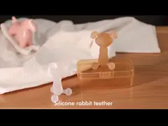 Customized Logo Food Grade Teething Gelatin Teether For Babies Soft And Durable