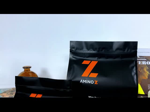 1KG 2KG Flat Bottom Mylar Foil Lined Shake Plastic Whey Protein Powder Packaging Bag With Zipper