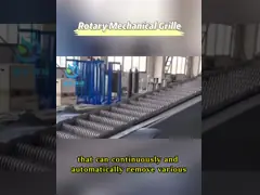 Ротационная механическая решетка Преобразование сточных вод Управление ПЛЦ video