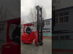 1.5 тонн Электрический вилочный погрузчик с узким проходом video