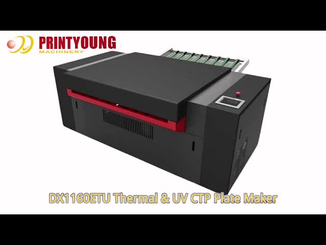 DX1160ETU 2400 dpi +/- 0.005 mm 熱およびUVCTPプレート製造機械