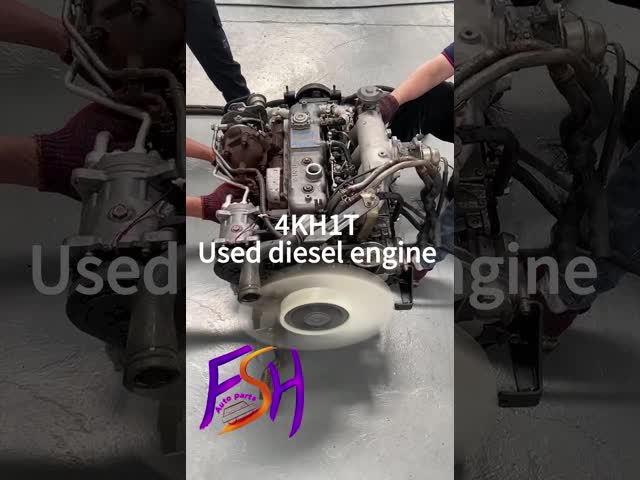 FSH Турбонаддувный 4KH1T Подержанные двигатели Isuzu грузовиков Дизельный тип видео