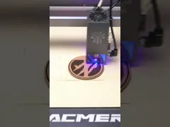 Естественные круглые лазерные выгравированные пробковые подставки для напитков video