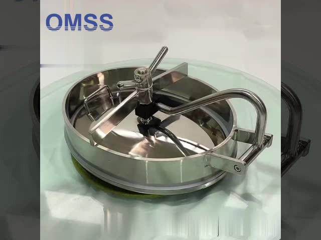 SS316L 衛生用ステンレス鋼 圧迫容器用 オーバル型内側開口マンスホールカバー