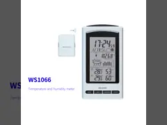 Беспроводная метеостанция с температурой, барометрической влажностью, будильником и прогнозом video