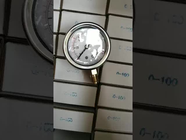 CE証明書 圧力試験 水力油の詰め込み 4インチ射線マノメーター 4bar 10bar 6bar グリセリン圧力計