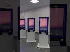 32 Inch Self Service Digital Display Touch Screen Kiosk With A5 Printer