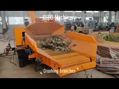 Strong Power Self-Feeding Garden Waste Leaves Tree Branch Shredder Machine
