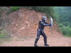 FOX-101 Военный полный пластиковый костюм против беспорядков Армейская полиция video