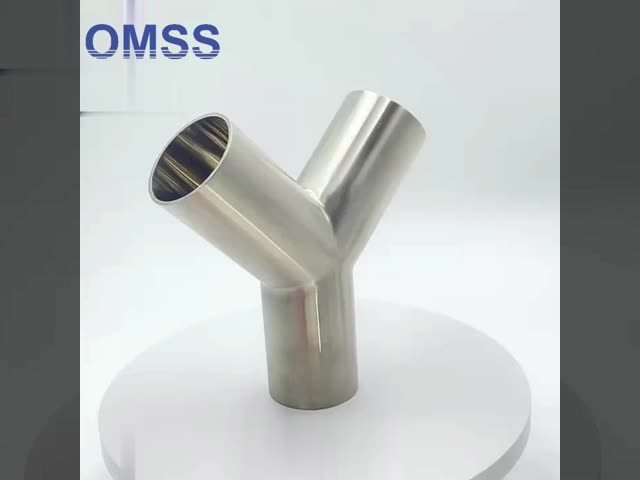 Acessórios sanitários métricos 316l Acessórios para tubos de aço inoxidável de qualidade alimentar Tipo Y Acessórios para tubos Tee