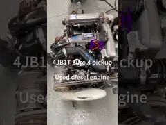 OEM Isuzu 4JB1T JMC Used Diesel Engine With Intercooler And 4 Cylinders video
