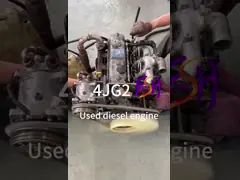 4*2 Ручной Isuzu 4JG2 2.5 Водоохлаждаемый для бытового дизельного двигателя для экскаватора погрузчика video