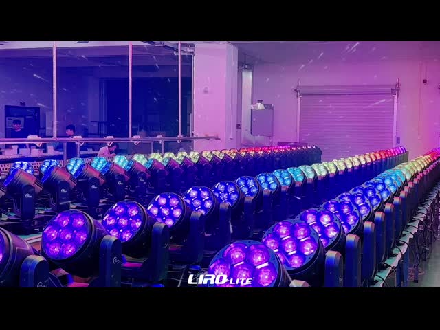 7X40W Rgbw 4In1 LEDズーム洗濯機 動くヘッドライト ディスコステージ ズーム 動くヘッドウォッシュ 7x40 DJ ディスコ LEDステージライト