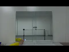 Фабрика оптовой продажи Элегантный шкаф Душ Большое освещенное зеркало Ванная комната Умный светодиодный зеркальный шкаф Алюминиевое зеркало video