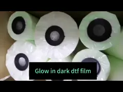 60 см DTF Glow in the Dark Transfer Paper Film A3 Теплопередающая пленка для PET-пленки для переноса одежды video