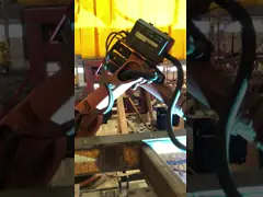 1611mm Reach Palletizing Robot Lantai dipasang peralatan otomatisasi, Flux Core Welding Robot, Mesin Loading Robot