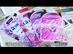 Пластмассовый стойко запечатанный стиральный порошок Детергентная упаковка Стиральная посуда Детергентная упаковка для чистки video