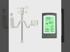 Беспроводная метеорологическая станция Смерный датчик ветра и дождя Температура влажность Давление воздуха video