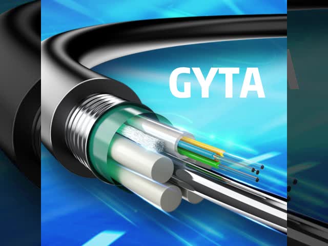 Cable de fibra óptica blindada de modo único GYTA 96 Cable de fibra subterrânea de comunicação