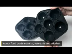 Гибкая FDA одобренная силиконовая ледяная кубическая подносная форма многоцелевая тортовая форма - производитель ледяных кубиков video