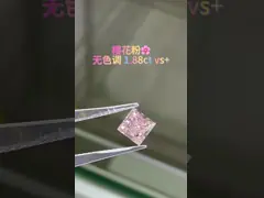 プリンセスカット ピンク ラボ 成長したダイヤモンド 明るいピンク 四角形 宝石飾り