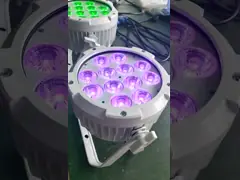 IP65 Сверхтихий 12 штук 18W RGBW Прожектор наружного 6-в-1 УФ водонепроницаемый 12*18W RGBWA+UV LED Par Light video