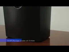 Overload Protection Commercial Paper Shredder machine CD218P 10 Sheet Cross Cut 5.55 Gallons 21L Bin basket