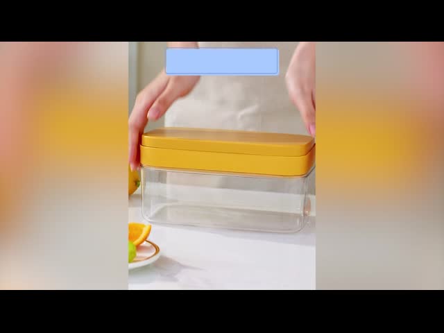 Fancy Beverages Press Type Cocktail Ice Cube Tray With Ice Storage Bin