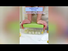 Fancy Beverages Press Type Cocktail Ice Cube Tray с контейнером для хранения льда video