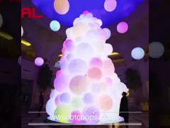 Cartoon Inflatable Vinyl Lighting With DC / AC Voltage Battery Power Supply DMX512