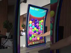 Industrial Grade Outdoor LCD Touchscreen Monitor 32'' C Type LED Halo Curved Display High Brightness