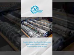 Подгонянный гофрированный сверните формирующ машину с резать точность ±2mm video