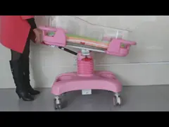 Hospital Médico Carrinho de Bebê Cama Casa Uso ABS Bacia Estrutura de Aço
