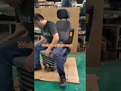 Customized Mechanical Suspension Damping Seat High-speed Railway Subway Driver Seat video