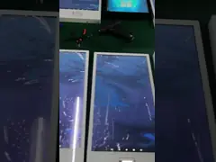 24 дюйма настенный сенсорный экран Киоск самообслуживания ROHS с читателем карт IC video