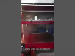 Специализированная железнодорожная тормозная блочная подставка Серая чугунная обувь для тормозов поездов video