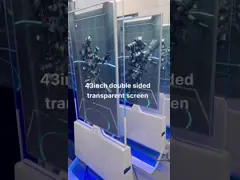 Прозрачный висячий пол стоящий цифровой дисплей 55 дюймов 110 В video