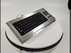 IP65 Rugged Industrial Metal Keyboard Wall Mount Kiosk Keyboard With Trackball