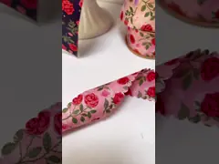 2.5cm-4cm Polyester Ribbon Double Face Weave Edge Packing Ribbon